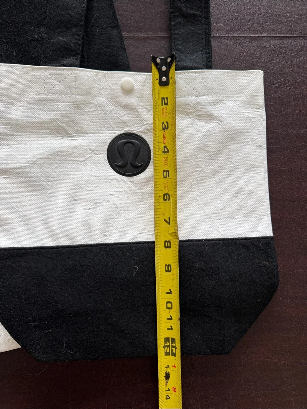 lululemon athletica Black and White Colorblock Tote Set of 3